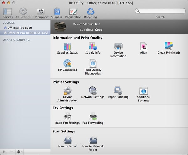 Hp Utility Mac Os X 10.9 Download